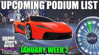 UPCOMING PODIUM VEHICLE LIST - POSSIBLE LUCKY WHEEL VEHICLES Week 2 January 2022 | GTA 5 ONLINE