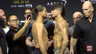UFC 303: Brian Ortega vs  Diego Lopes Weigh in Face Off