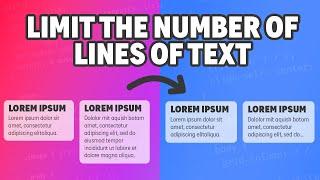 How to set a maximum number of lines of text with CSS