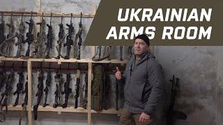 INSIDE a REAL Ukrainian ARMS ROOM in 2024!
