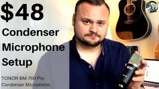 $48 Condenser Microphone Setup! // Tonor BM-700 Pro Condenser Microphone Review