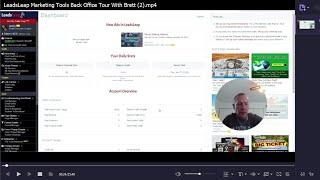 LeadsLeap Marketing Tools Back Office Tour With Brett