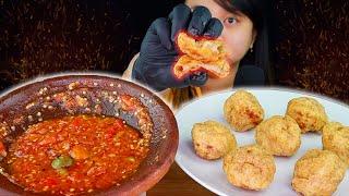 ASMR BAKSO GORENG | COLEK SAMBAL SUPER PEDAS | ASMR INDONESIA