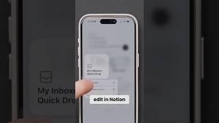 My Notion iPhone Inbox is a Great Productivity Hack! #notion #iphone