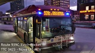 TTC Nova LFS HEV 3423 on route 939C 'Finch Rocket'