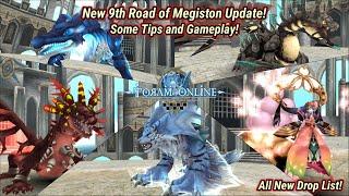 Toram Online - New 9th Road of Megiston Update! Some Tips & Gameplay! With All New Drop List!