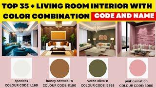 Living Room Interior With Color Combinations Code And Name| Home Interior Design Ideas| Asian Paints