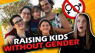 3 trans parents raising kids WITHOUT GENDER! | Non-binary family 2 year update