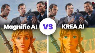 Magnific AI VS Krea AI - AI Image Upscaler Comparison (Quick Compare!)