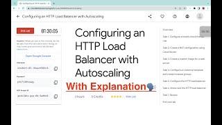 Configuring an HTTP Load Balancer with Autoscaling || #qwiklabs || #coursera [With Explanation ️]