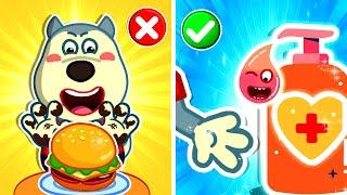 Wash Your Hands Before Eating! Compilation Of Healthy Habits For Kids  Wolfoo Kids Cartoon