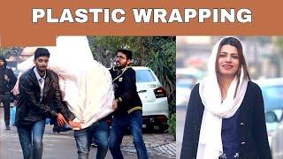 Plastic Wrapping Prank | Awais Khurshid