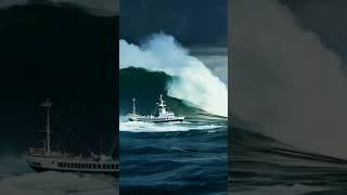 Is This the Most Extreme Wave a Ship Has Faced? #tidalwave #ship  #scaryocean