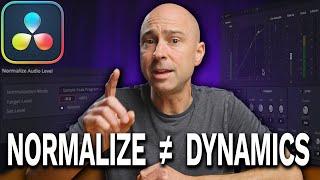 NORMALIZE Audio Levels VS DYNAMICS (Compressor/Makeup) in DaVinci Resolve | Are they the SAME?