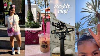 LA VLOG: Day at Disney, Hello Kitty Cafe, Emotional Chat, Luxury Shopping, Cute Coffee Shop & More