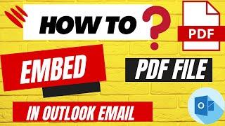 How to Embed PDF File in Outlook Email Body?