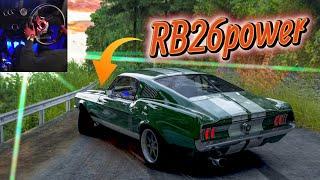 RB26 Ford Mustang Drifting | Shomaru Touge at dusk | Assetto Corsa