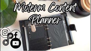 Business and Content Planner Plan with Me | Moterm Personal Planner | Cloth and Paper