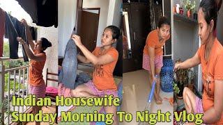 Indian Housewife Sunday Morning To Night Vlog// Indian Housewife Sunday Cleaning Vlog#viral #bangla