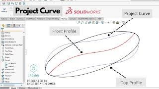 Solidworks project curve | 3d sketch vs projected curve | solidworks 3d curve | shoe horn solidworks