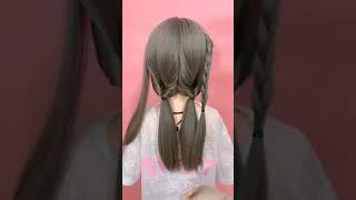 Easy braided hairstyle compilation  hair style girl# 555