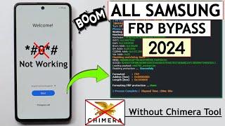 Boom ! All Samsung Frp Bypass/Unlock One Click Tool  *#0*# Not Working | Without Chimera Tool 2024