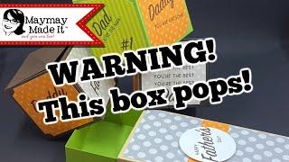 DIY Pop Up Cube Surprise Box Tutorial for Dad