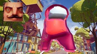 Hello Neighbor - New Neighbor Among Us Big Astronaut History Gameplay Walkthrough