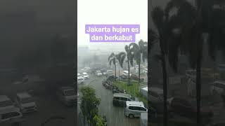 Jakarta hujan es dan berkabut