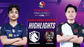 TEAM LIQUID ID vs ALTER EGO HIGHLIGHTS | ESL SNAPDRAGON CHALLENGE SEASON TLID vs AE