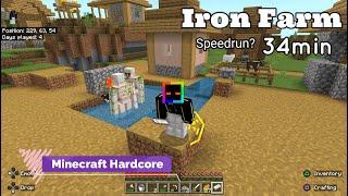 Iron Farm Speedrun? in Minecraft Hardcore Mode