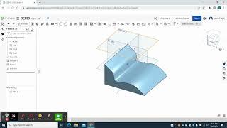 Sketching on a Curved Surface Onshape in About a Minute