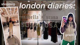 london diaries | morning routine, grwm & pop-up shop