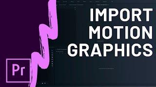 Import And Install Essential Graphics in Premiere Pro