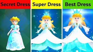 Princess Peach Showtime - All Outfits (Dresses & Ribbons)