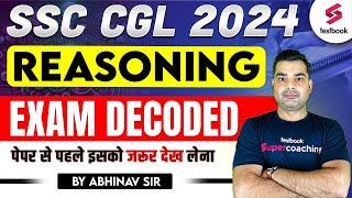 SSC CGL Analysis 2024 Reasoning | 10 September, Shift 1 Memory Based Test | Reasoning By Abhinav Sir