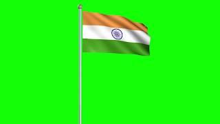 INDIAN FLAG FLYING | CHROMA FOOTAGE