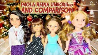 Unboxing Paola Reina, size comparison with similar dolls