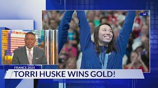 Arlington native Torri Huske wins gold