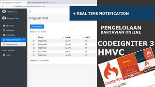 Real Time Notification Codeigniter dan Pusher.js