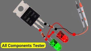 Make All Components Tester Using IRFZ44N | Universal Components Tester