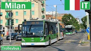  MILAN TROLLEYBUS / Filobus Milano 2023【4K】