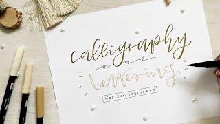 how to calligraphy and hand letter | tips for beginners | 2021 | 