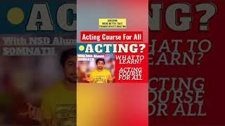 Learn acting at home #actingtips  #howtobeanactor   #actingtips #nationalschoolofdrama
