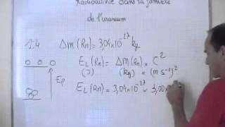 cours TS / nucléaire / calcul de l'énergie de liaison par nucléon d'un noyau