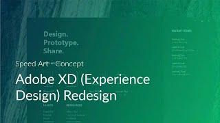 Adobe XD (Experience Design) Redesign (Concept)