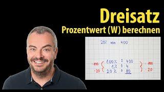 Rule of three - calculate percentage value | This is how the rule of three works! | Lehrerschmidt