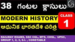 MODERN HISTORY 38 HOURS CLASSES IN TELUGU - PART 1