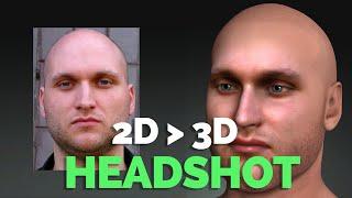 2D TO 3D  HEADSHOT FOR CHARACTER CREATOR