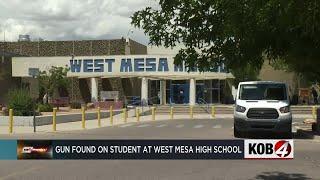 West Mesa High School student alerts school leaders about gun on campus